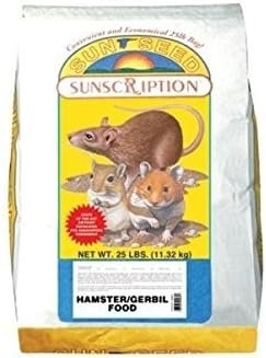 Sun Seed Company Sss93025 Sunscription Hamster/Gerbil Economy Mix, 25-Pound