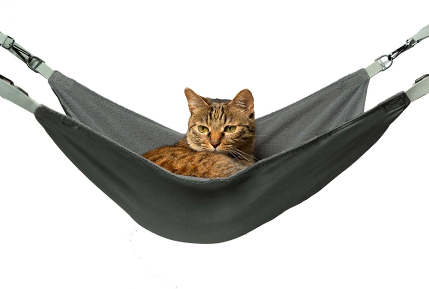 Cat Hammock for Cage – Hanging Washable Soft Outdoor Mat, Waterproof Cooling Bed for Large Kittens 26in*20in (XX-Large, Black)