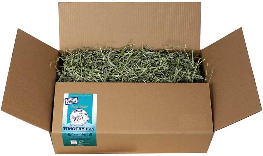 Grandpa’s Best Timothy Hay for Rabbits, Guinea Pigs, Chinchillas, Hamsters & Gerbils, 20lb Loose Boxed, Brown