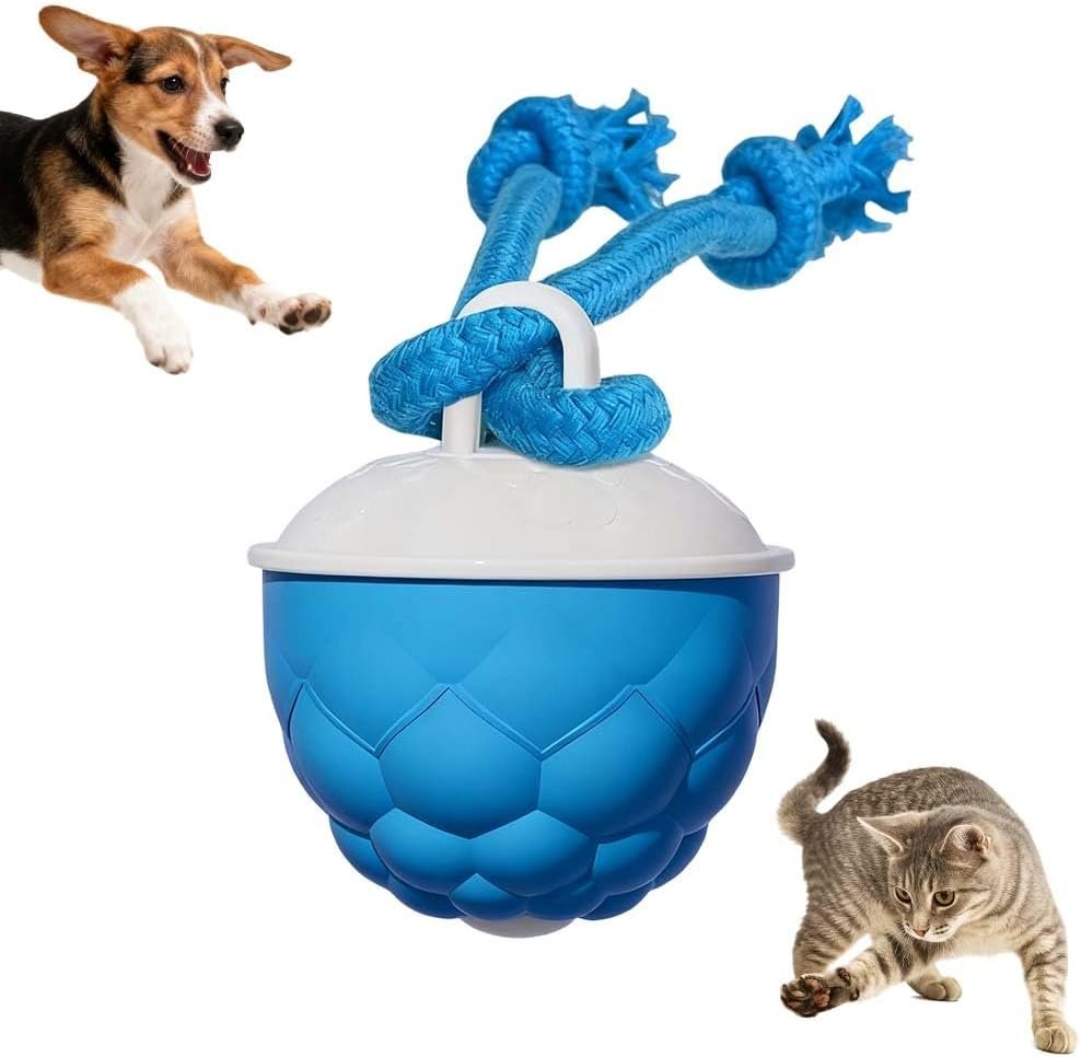 Interactive Dog Toys – 2026 Upgraded Motion Activated Automatic Rolling Ball Toys for Small/Medium/Large Dogs Balls for Boredom to Keep Them Busy with USB Rechargeable (Blue)