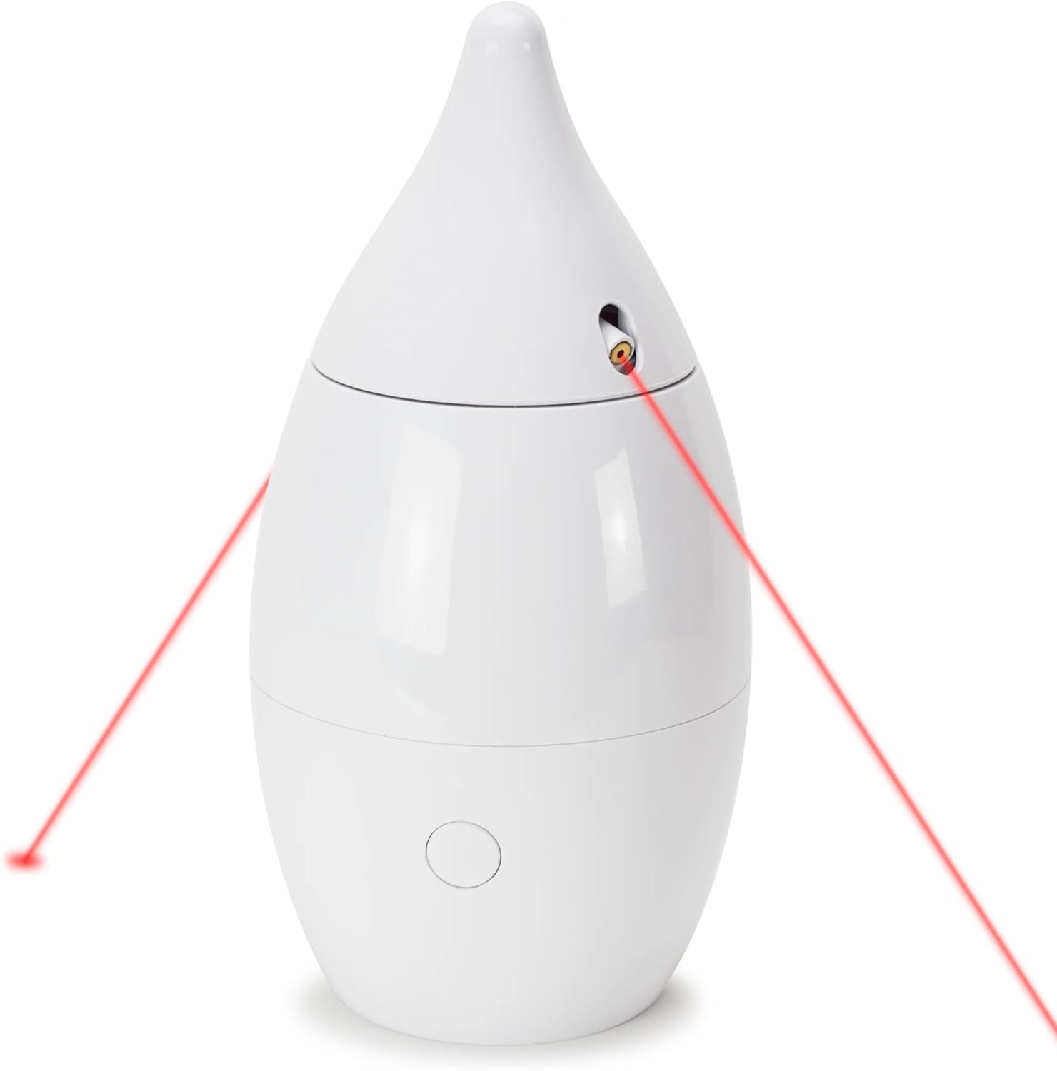 PetSafe Zoom Rotating Laser Cat Toy – Encourages Multi-Cat Play – Dual Red Laser Beams – Motion Toy – Whisper Quiet Operation – Battery Operated