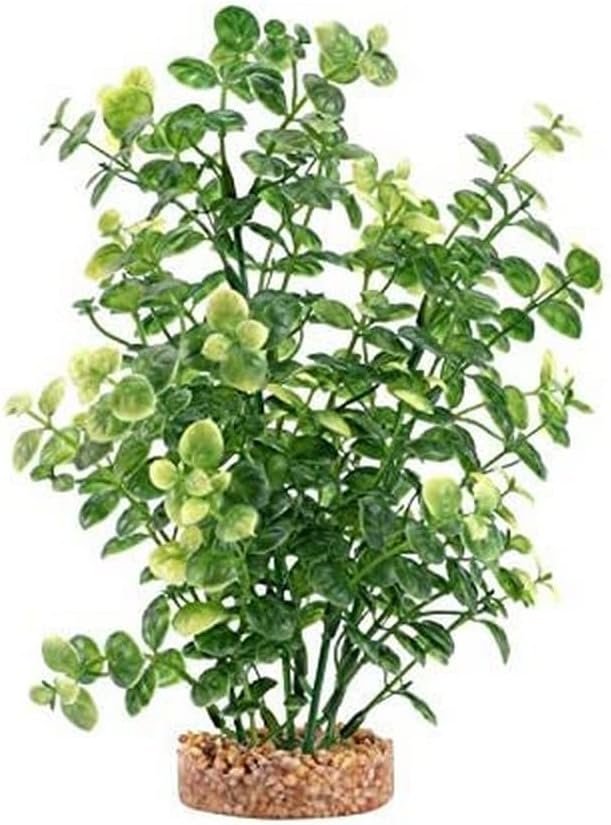 Fluval Aqualife Green Bacopa Plant, Plastic Aquarium Plant Decoration 8 in