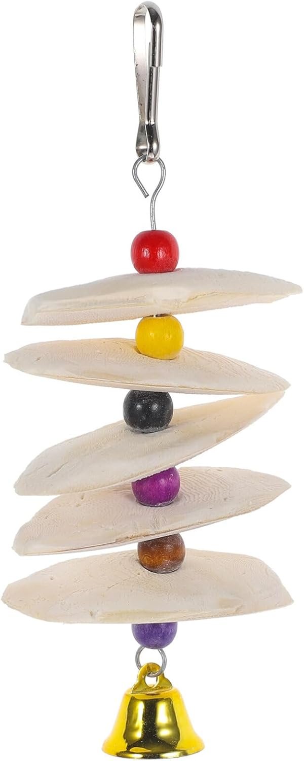 Scicalife Extra Large Cuttlebone Toy for Birds Calcium Supplement Parrot Cuddle Bone Chew Toy Natural Beak Molar for Macaw and Large Birds 6.7X2.75X1.77 Inches