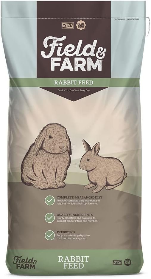 Blue Seal Field & Farm – Rabbit Feed 16 Complete | 50 Pound Bag, Premium Rabbit Food, Using Quality Ingredients, Pellets Provide Complete Daily Nutrition for All Rabbit Types