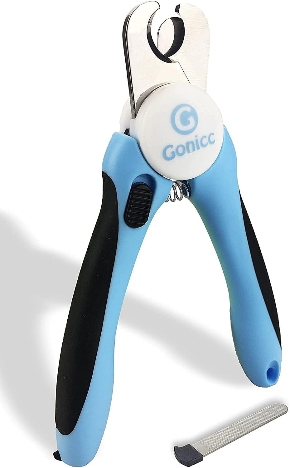 gonicc Professional Small Dog and Cat Nail Clippers Sharp Stainless Steel Pet Nail Trimmers(with Free Nail File in Handle), for Rabbit, Small Animal, with Safety Guard to Avoid Overcutting