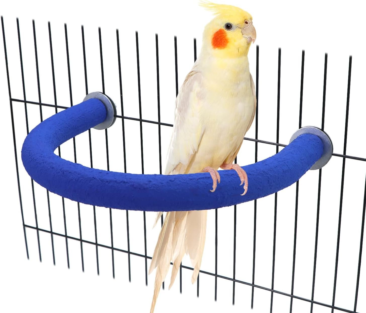 Wontee Bird Perches Bird Cage Sand Perch Stand for Budgies Parakeets Cockatiels Conures (Random Color) (U Shape)