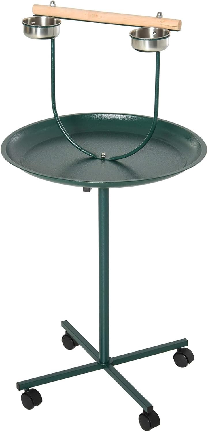 Pawhut 49″ Bird Play Stand w/Wheels – Green