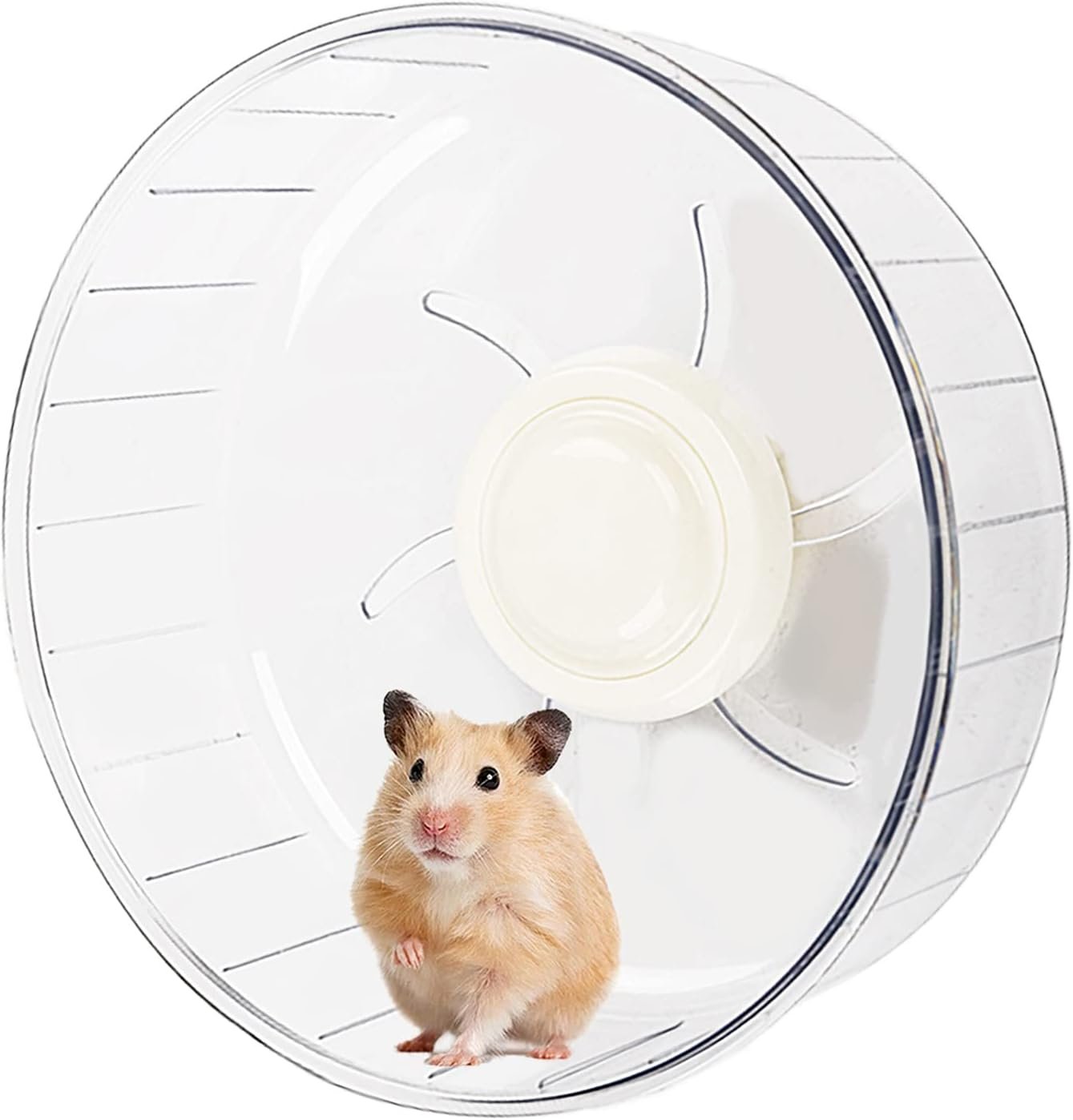 Silent Hamster Exercise Wheel – 7.9 Inch Running Spinner Quiet Runner for Small Animal Pet Gerbil Dwarf Syrian Hedgehog Rat Mouse Mice