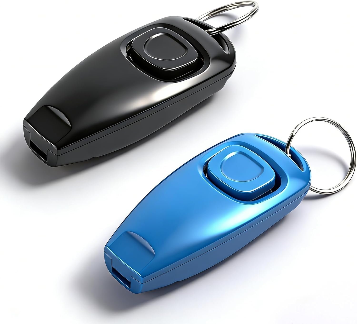 Dog Clicker for Training,Dog Training Clicker Dog Trainer Cat Clicker 2 Pack(Balck and Blue)