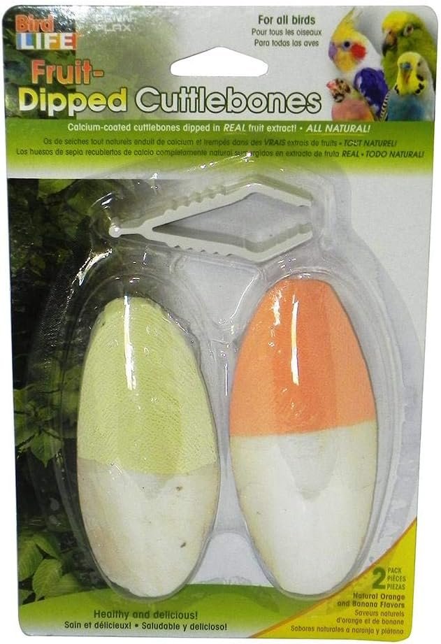 Bird Life™ e-Cuttlebone™ Mineral Block – 2-Pack – Fruit Dipped (itemprop: name)