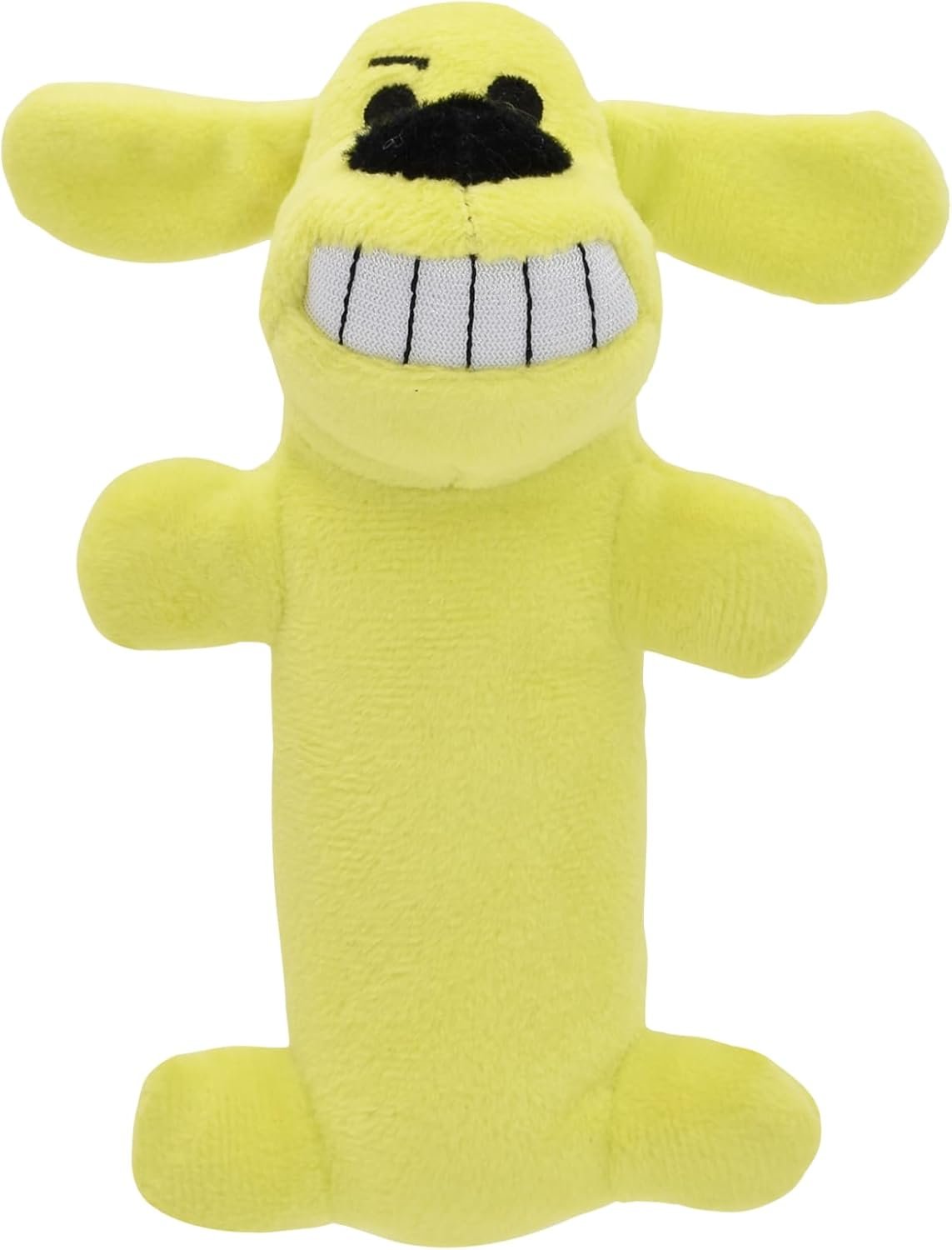 Multipet Original Loofa Dog Plush Toy – Squeaky Toy for All Dogs – Extra Soft Plush – Stuffed Animal Dog Toys for Playing (1 Count, 6”, Random Color Surprise)