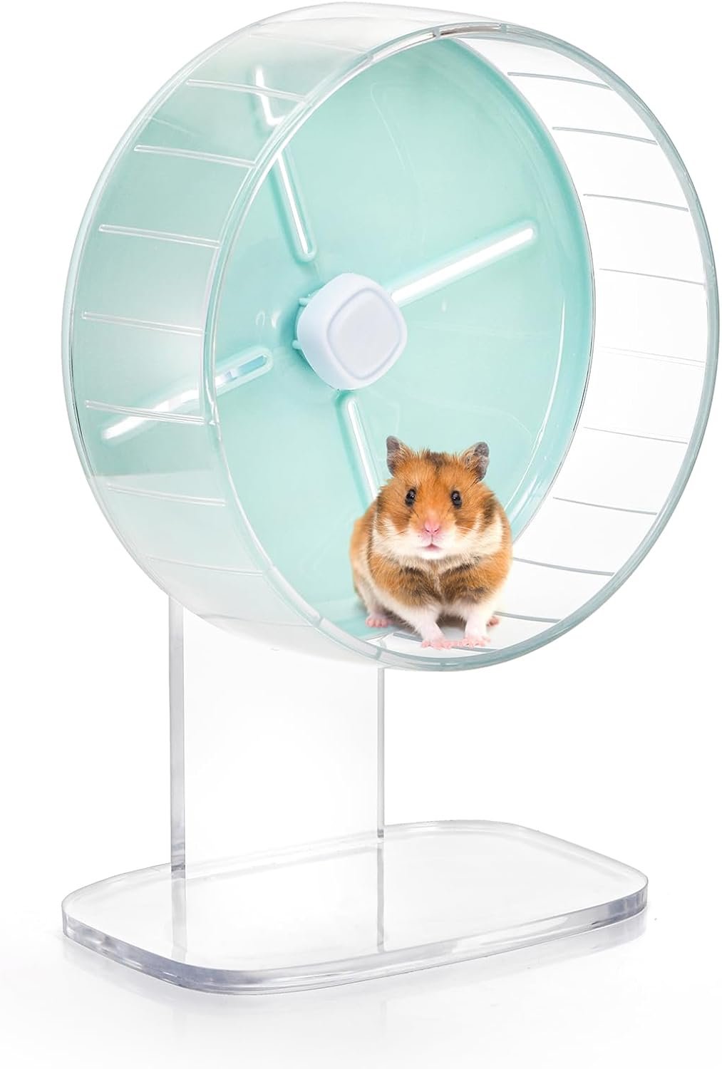 Foraineam Hamster Wheel Silent Hamster Exercise Wheels, 7.5 Inch Quiet Spinner Hamster Running Wheels with Adjustable Stand for Hamsters Gerbils Mice Or Other Small Animals