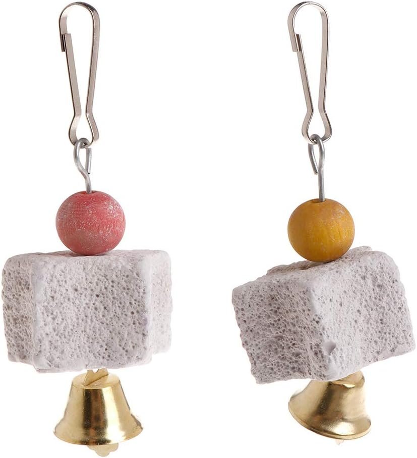 Parrot Beak Trimmer Stone Chinchilla Grinding Teeth Lava Block Mineral Rock Chewing Toy with for Macaw Bird Chew Toy for Parrot Bird Toys for Budgies Cockatiel Parrots Parakeets Love