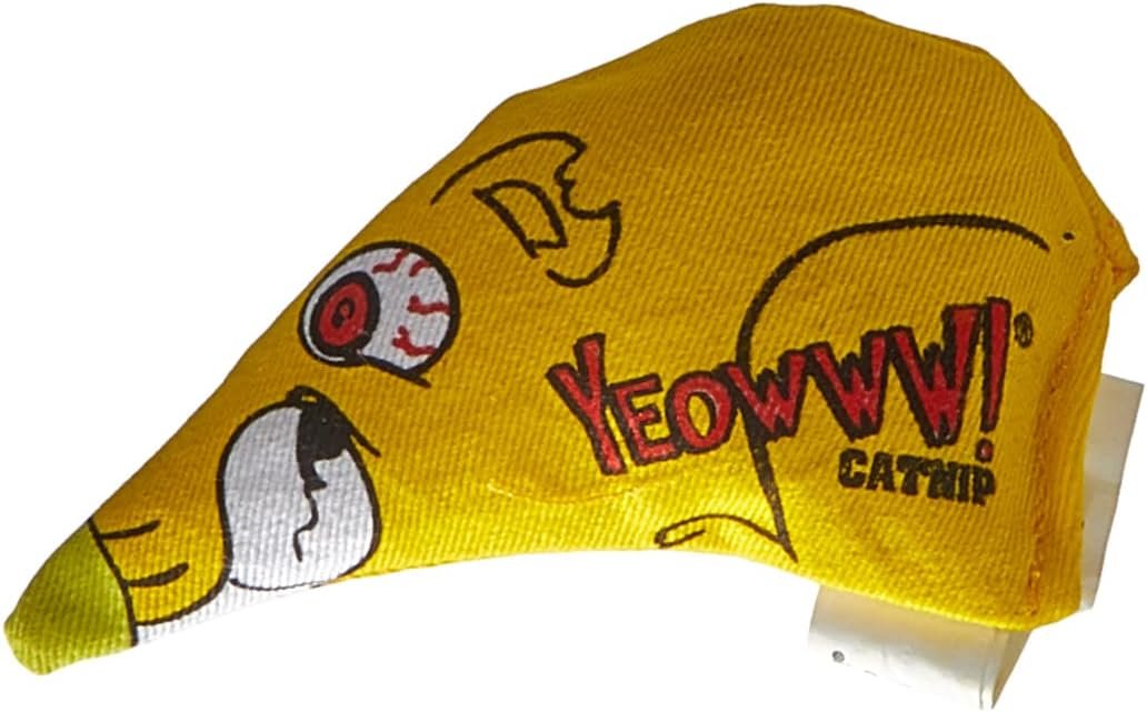 YEOWWW! Chubby Mouse Organic Catnip Cat Toy, 10 cm