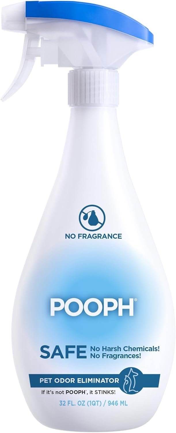 Pooph Pet Odor Eliminator, 32oz – Eliminates Odors at the Molecular Level, Dogs, Cats, Freshener, Eliminator, Urine, Poop, Pee, Deodorizer, Natures, Puppy, Fresh, Clean, Furniture, Potty