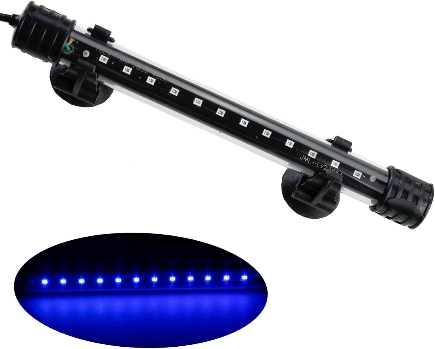 AQUANEAT Aquarium LED Submersible Light 7.5 Inch Underwater Fish Tank Light (Blue)