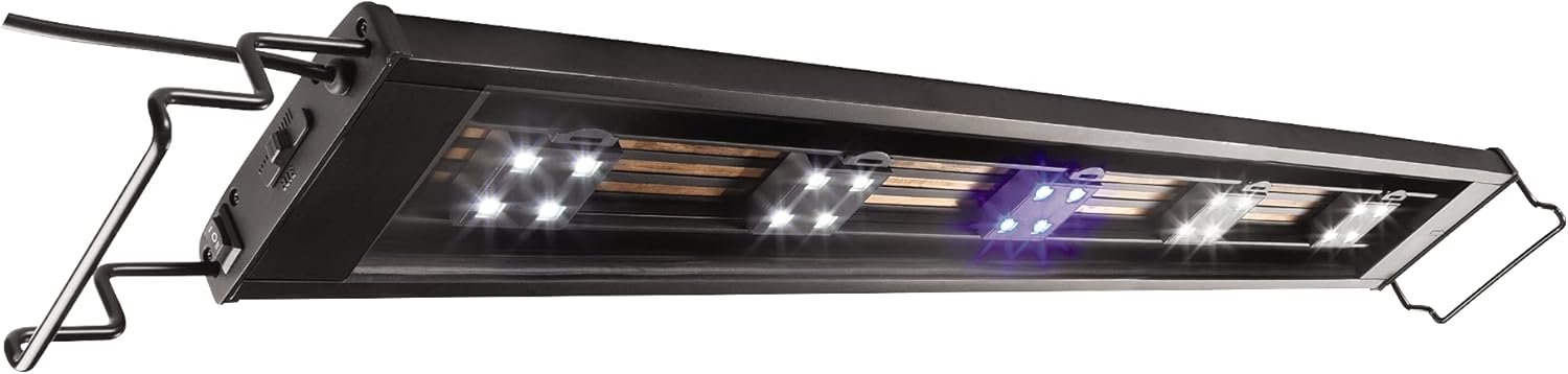 Marineland Fully Adjustable Essential LED Light for 20 Gallon Aquariums, Customizable Lighting