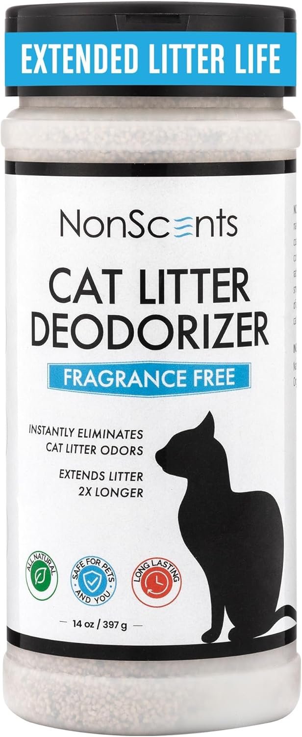 NonScents Odor Control Cat Litter Deodorizer – Professional Strength Odor Neutralizer, 16oz