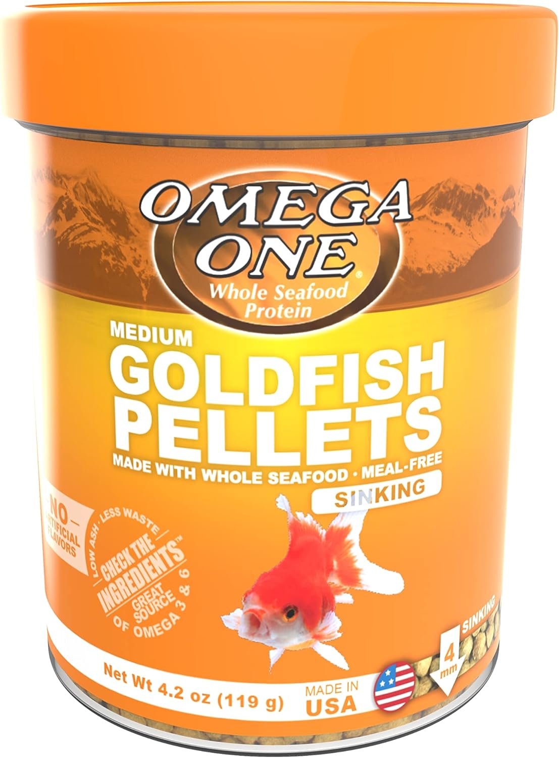 Omega One Goldfish Medium Pellets 4.2oz