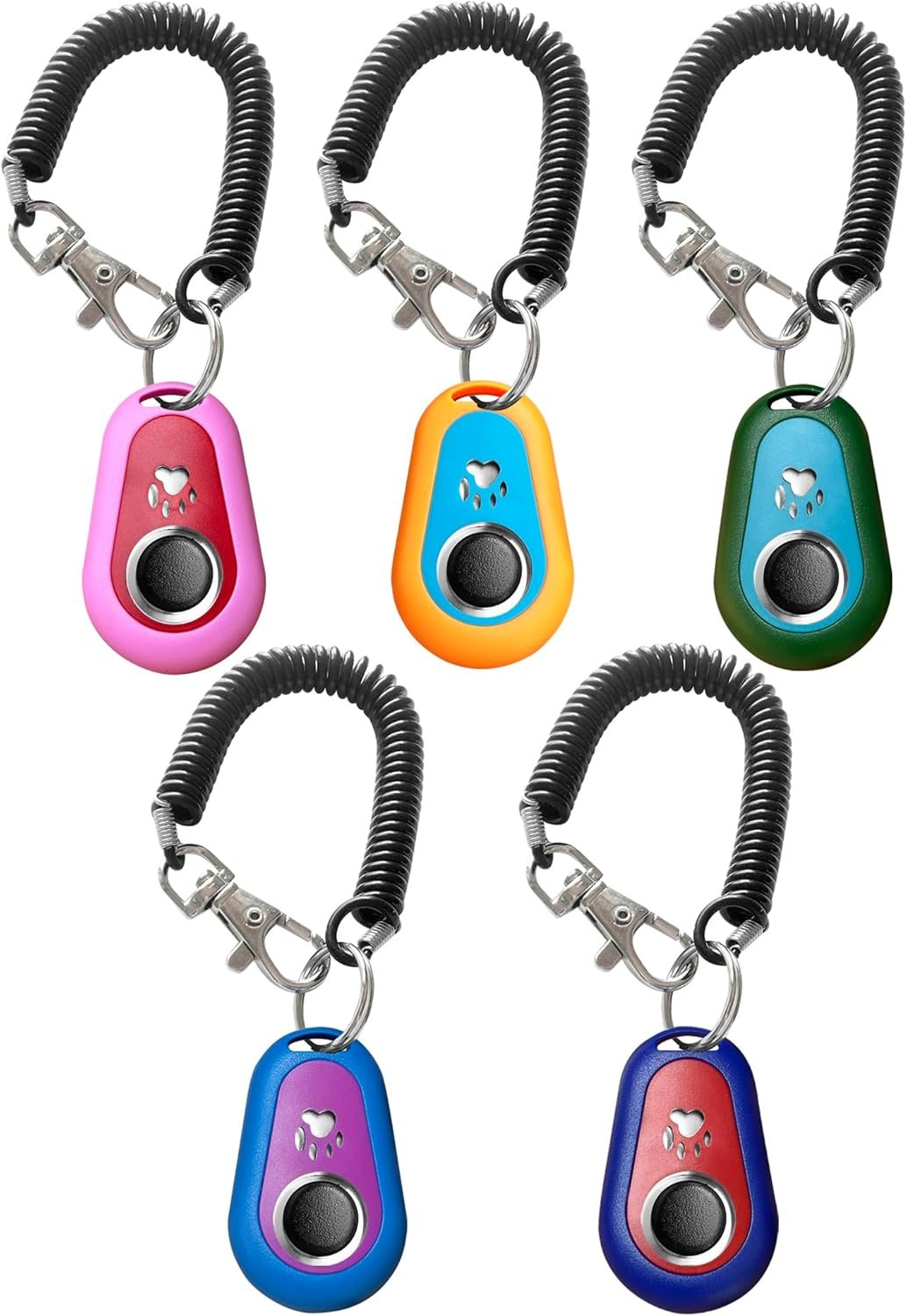 Pet Training Clicker with Wrist Strap – Dog Training Clickers (5PCS)
