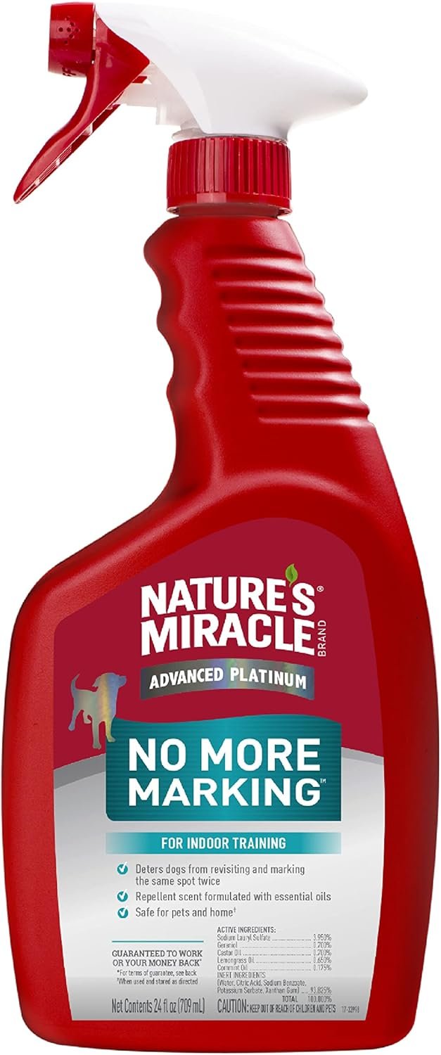 Nature’s Miracle Advanced Platinum No More Marking, 24 Ounces, Helps Discourage Repetitive Pet Marking