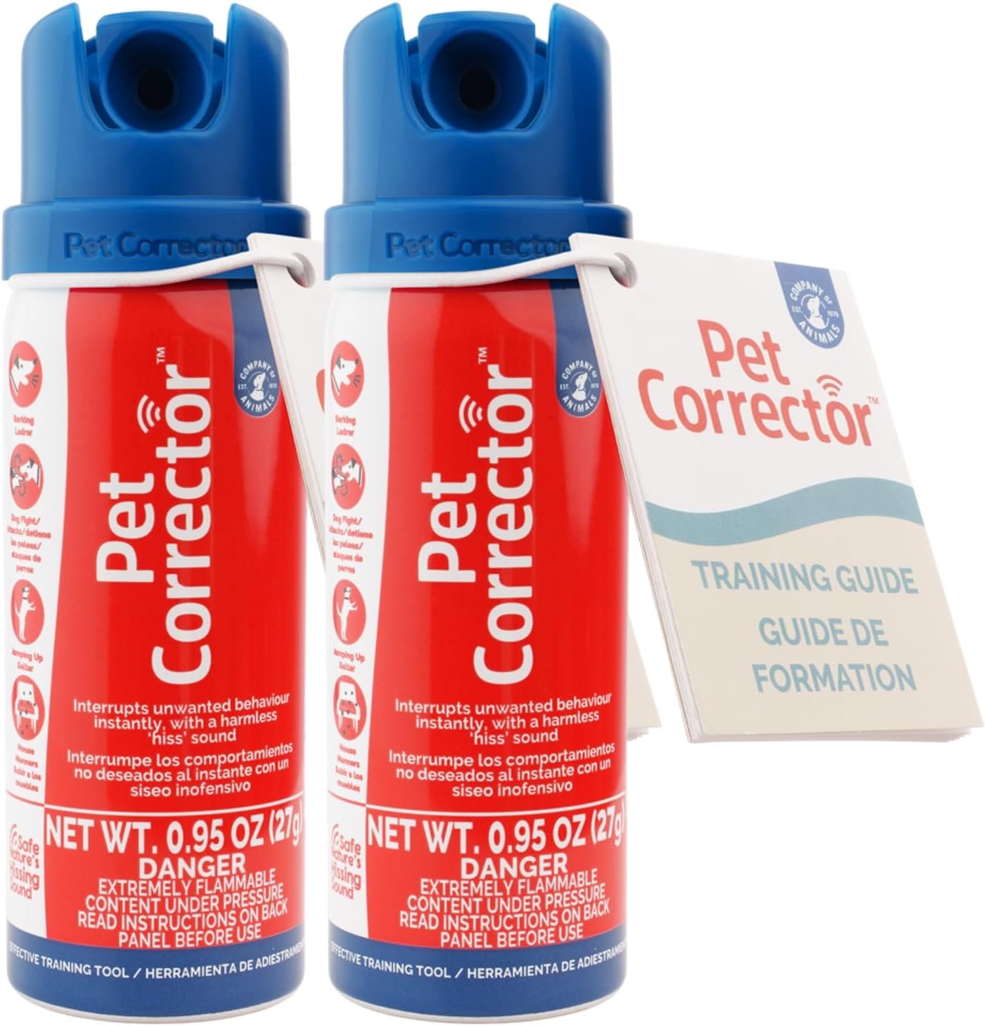 Pet Corrector Dog Trainer Twin Pack – Stops Barking, Jumping Up, Place Avoidance, Food Stealing, Dog Fights & Attacks. Help stop unwanted dog behaviour. Easy to use, safe, humane, and effective (30ml)