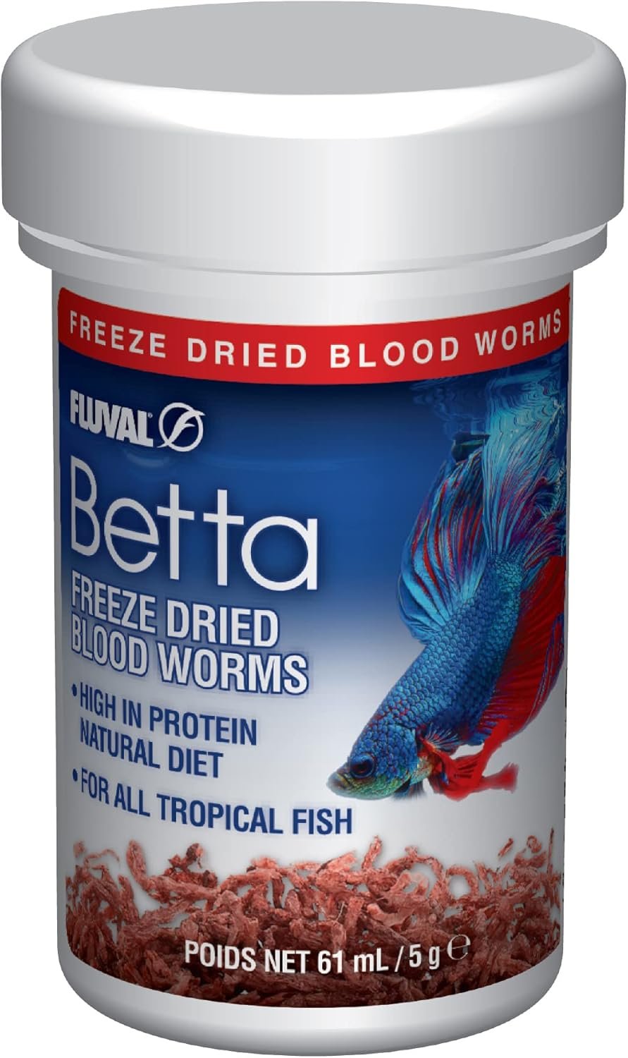 Fluval Betta Freeze Dried Bloodworms, 0.18 oz.