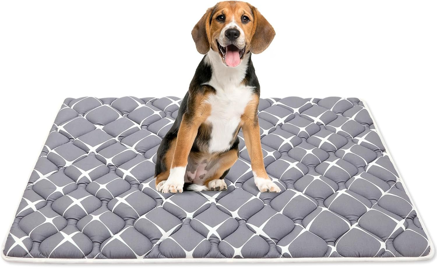 Bubble bear Dog Crate Pad – Ultra Soft, Washable Crate Mat, Anti-Slip Kennel Pad for Small/Medium/Large Dogs, Dark-Hued to Hide Stains (36″x23″)