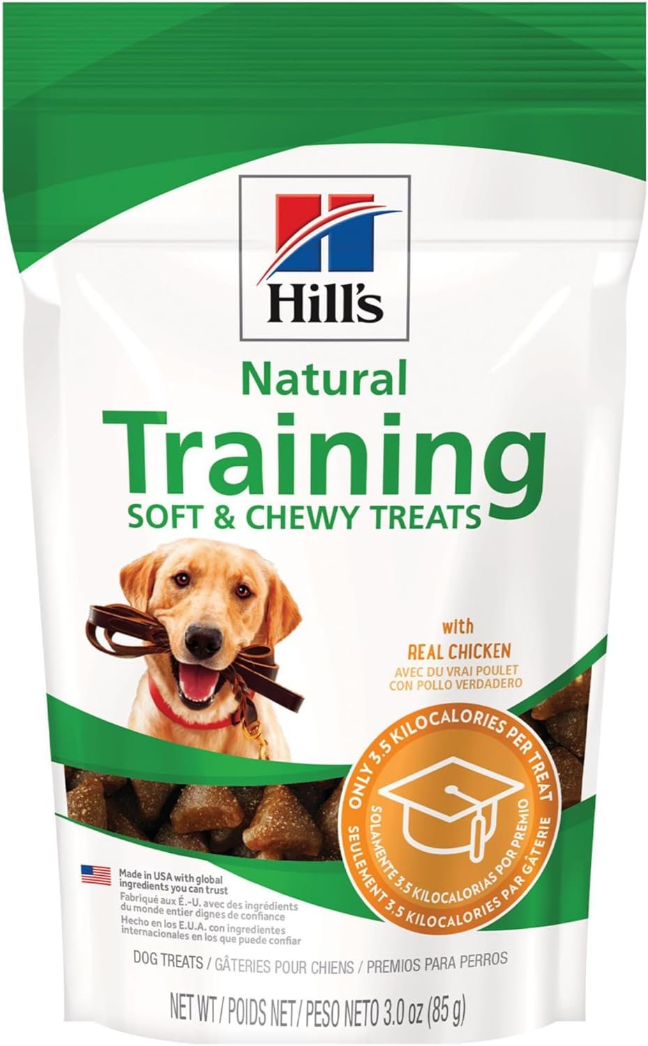 Hill’s Natural Soft and Chewy Training Dog Treats, Chicken, 3 oz. Bag