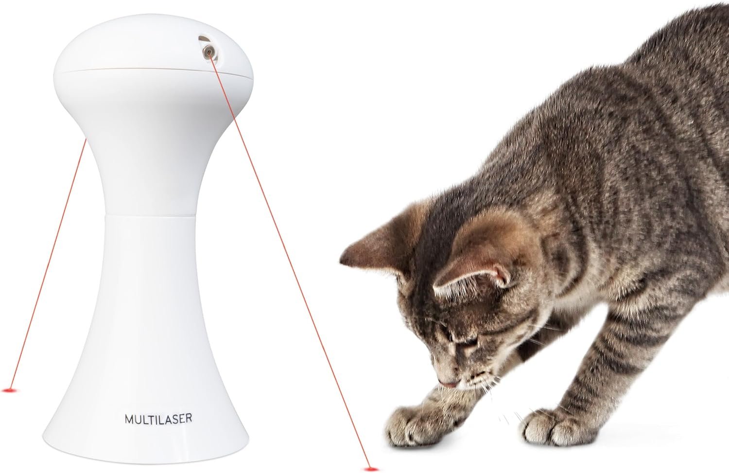 Premier Pet Automatic Multi-Laser Cat Toy, Interactive Toy for Indoor Cats