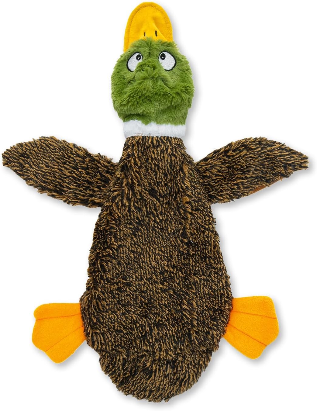 Best Pet Supplies Squeaky Dog Toys with Soft Durable Fabric for Small, Medium and Large Pets Interactive Toy for Indoor Play, Supports Active Biting and Play – 1Wild Duck, Medium