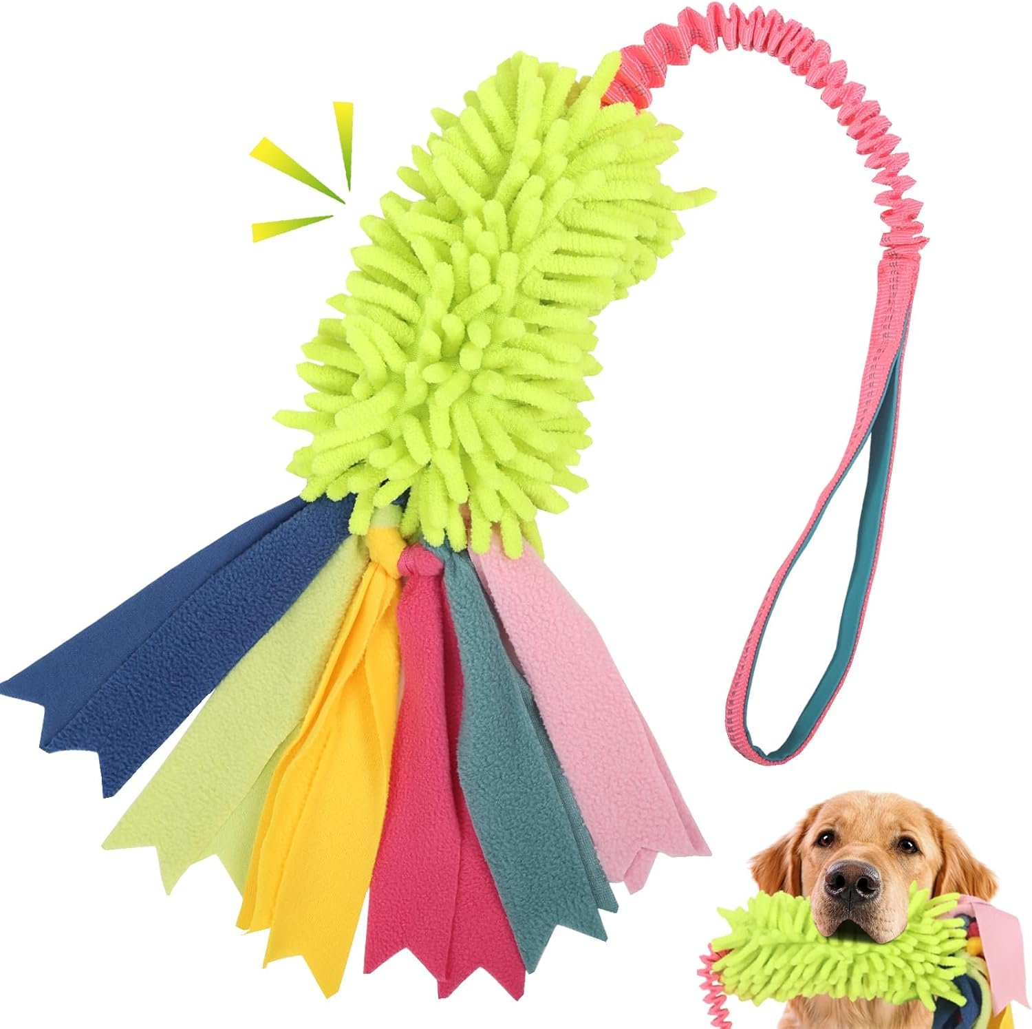 wodoca Dog Tug Toys – Aggressive Chewer Rope Toy with Strong Squeak, Ideal for Large Dogs, Training, and Play