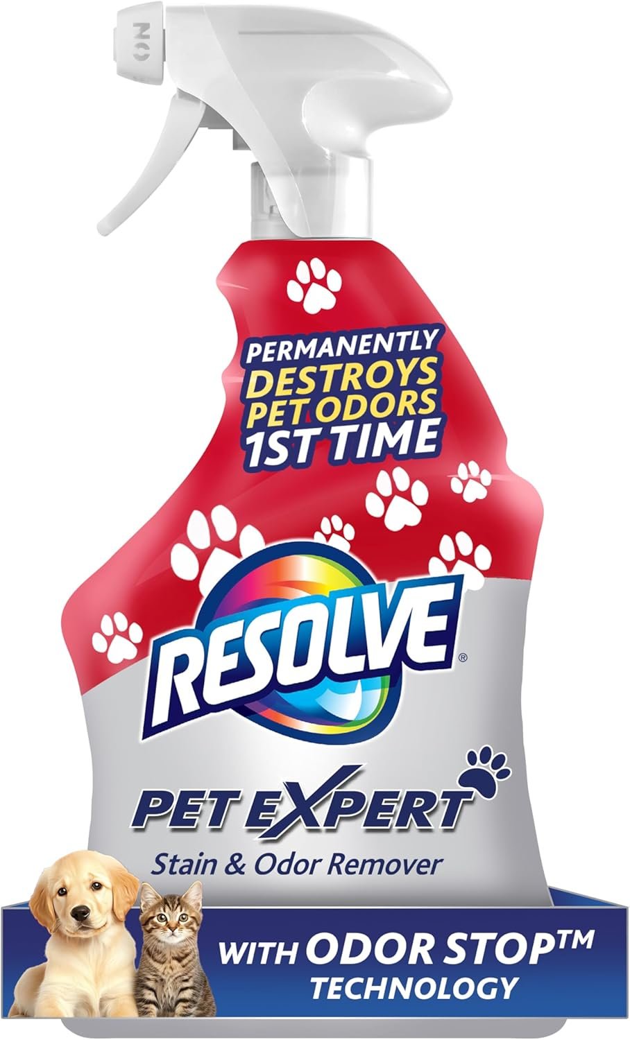 Resolve Pet Expert Stain and Odor Remover, Carpet Cleaner, Pet Stain and Odor Remover, Carpet & Upholstery Cleaner – Removes Stains and Odors, 22 oz