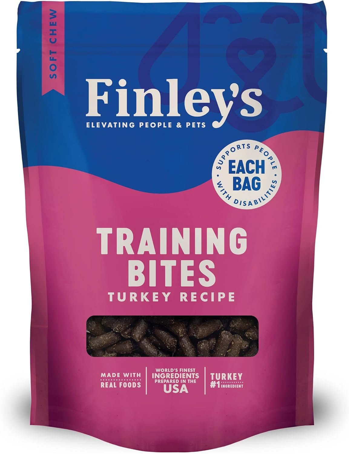 Finley’s Training Treats for Puppies, Soft Turkey Dog Treats for All Dogs and Sizes, Limited Ingredient, Low Calories, 16oz, 1 Pack