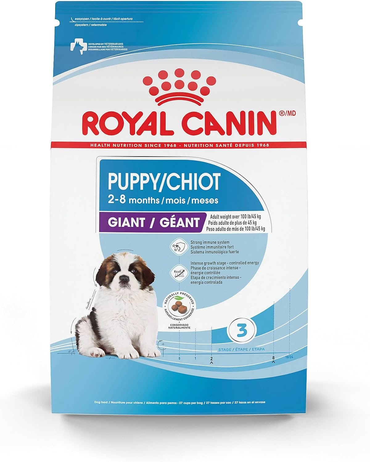 Royal Canin Size Health Nutrition Giant Puppy Dry Dog Food, 30 lb Bag
