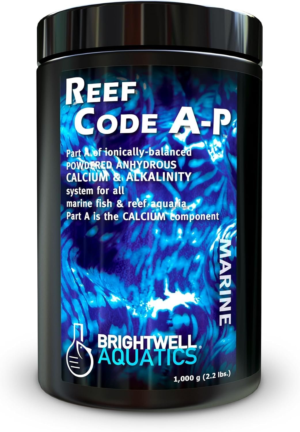 Brightwell Aquatics Reef Code A-P – Calcium Supplement for Reef Aquariums – Supports Coral Growth & Alkalinity Balance – No Phosphates or Silicates, 1 kg