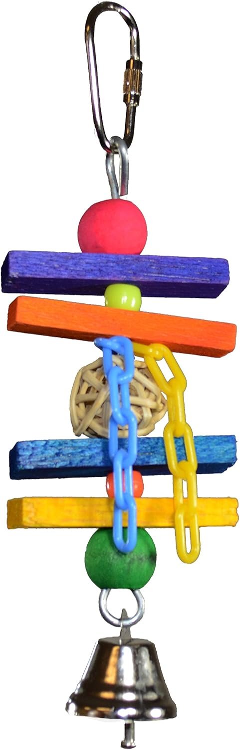 Super Bird Creations SB156 Balsa Munch Bird Toy, Small Bird Size, 6″ x 2″