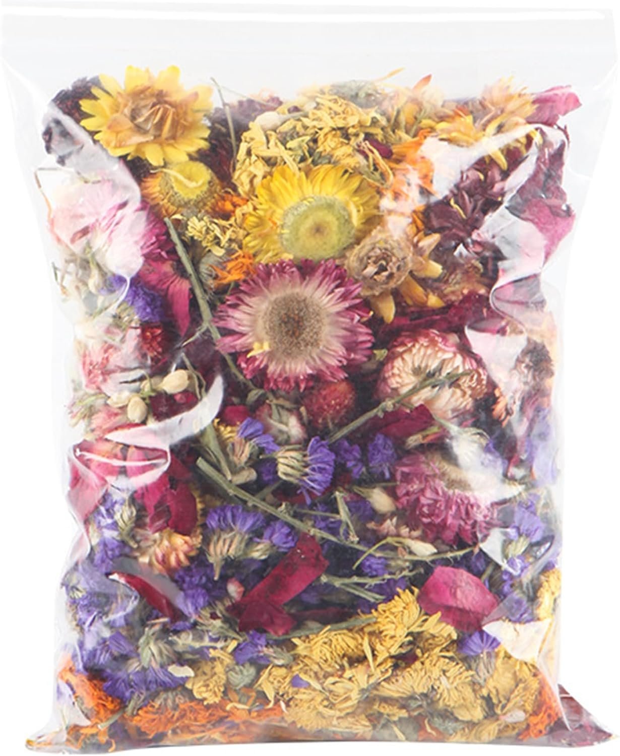 Amonk Natural Flower Bedding for Hamsters, Rabbits & Small Pets | 100% Safe & Odor Control | 100g/3.53oz Soft Floral Habitat Decor | Dust-Free, Non-Toxic, Eco-Friendly Bedding for Cages & Nesting