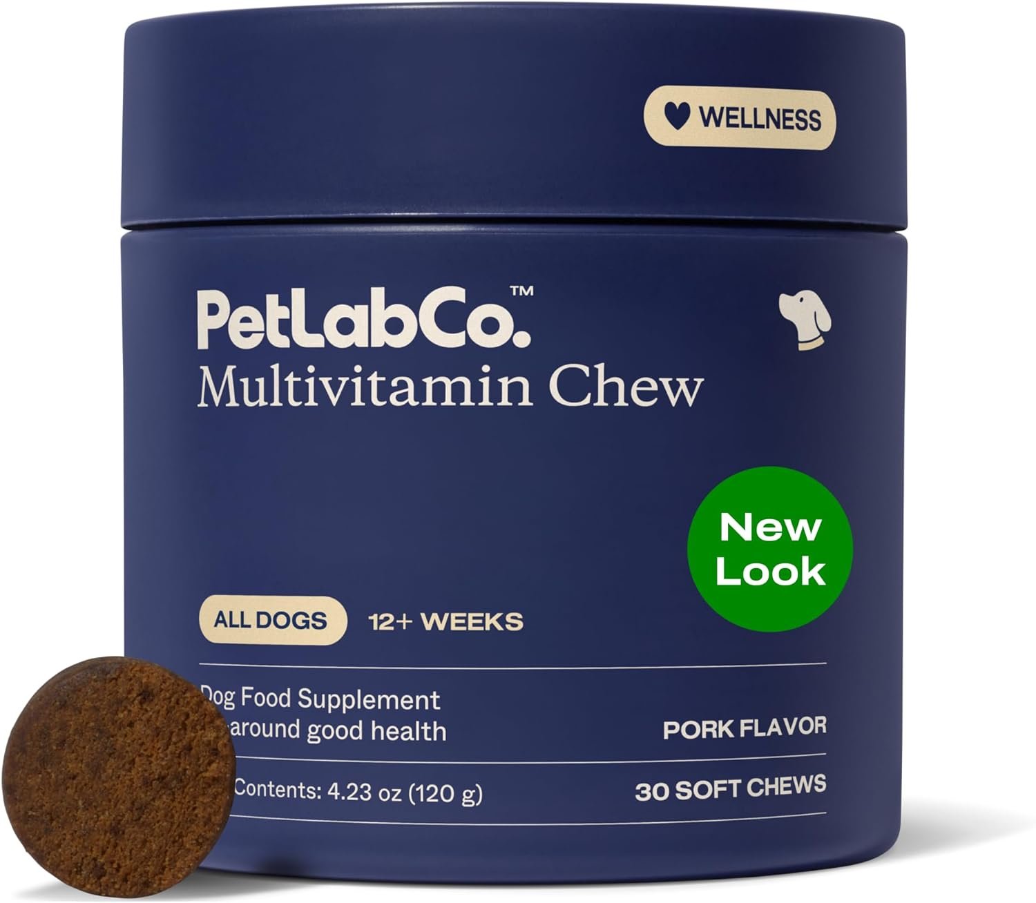 PetLab Co. 22 in 1 Dog Multivitamin – Support Dog’s Immune Response, Skin, Coat, Joints & Overall Health – Vitamins A, E, D, B12, Minerals, Antioxidants – Chewable Pork Flavor – Packaging May Vary
