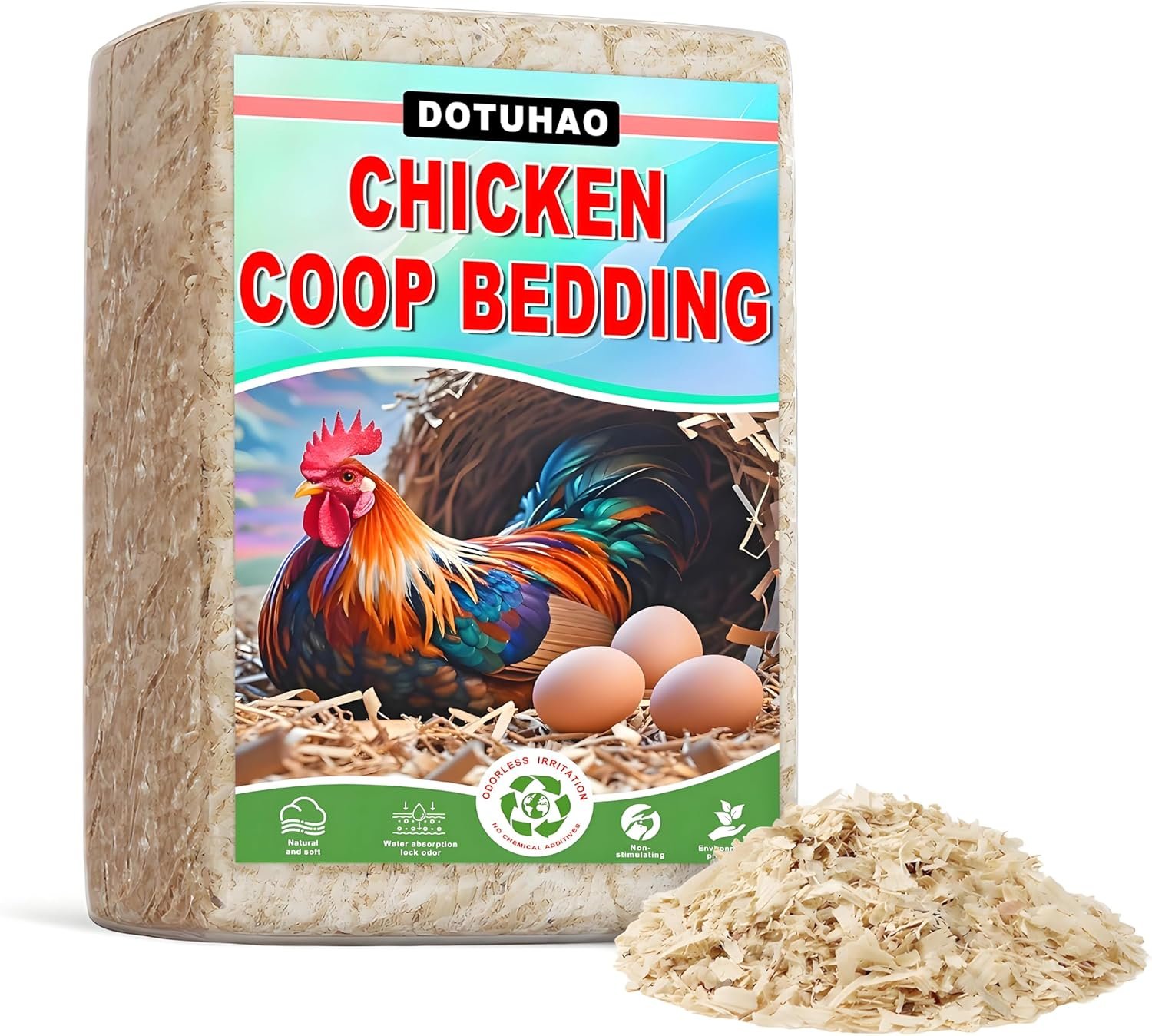 Pine Shavings, Wood Shavings, Chicken Coop Bedding, All Natural Chicken Coop, Chickens Bedding, Small Animal Pine Beddings for Pet Guinea Pigs, Rabbits, Hamsters, Gerbils (1 LB)