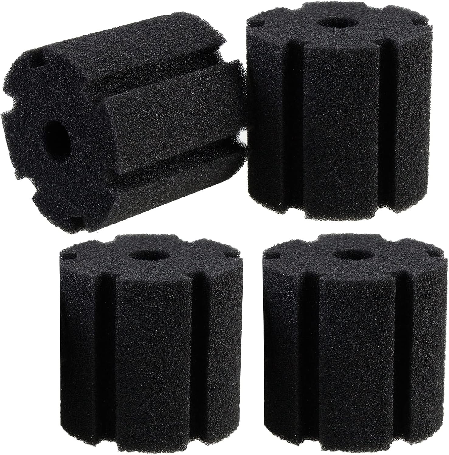 AQUANEAT Aquarium Sponge Filter Replacement, Fish Tank Foam Replacement,4 Packs (Large up to 60Gal)
