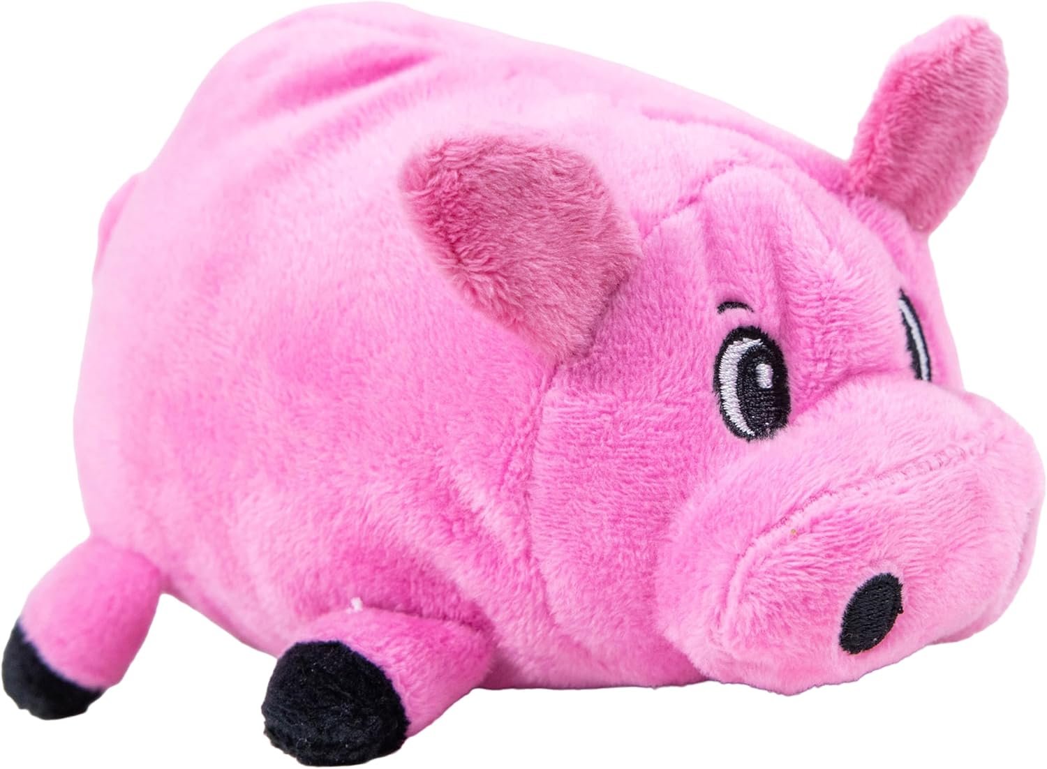 Outward Hound Fattiez Pig Plush Squeaky Dog Toy, Small