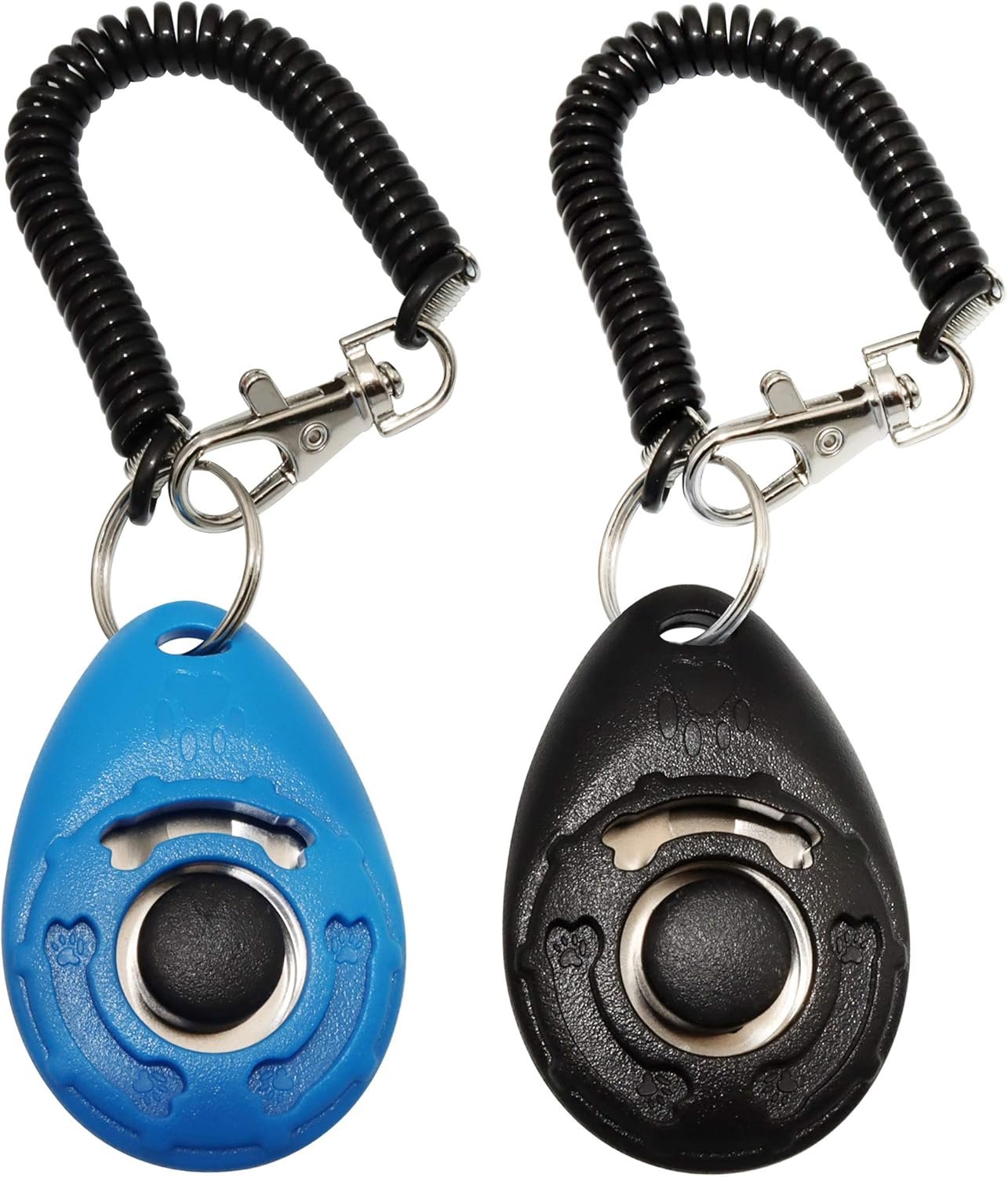Chadou Pet Training Clicker for Dog, Clickers with Wrist Strap for Cat Bird Puppy, 2 Pack