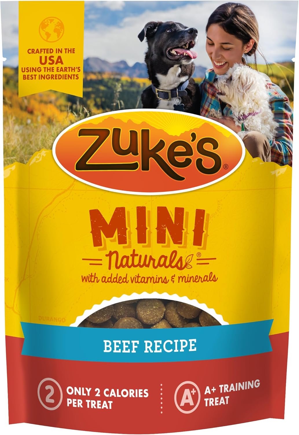Zuke’s Mini Naturals Dog Training Treats for Dogs, Pet Treats made with Real Beef, 16 oz. Resealable Pouch – 16 oz. Bag