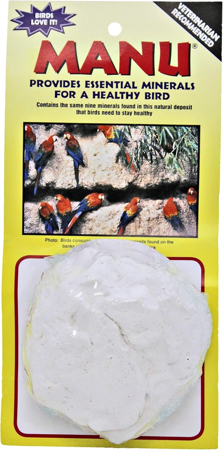 Manu 3243 Large White Mineral Clay Block for Birds