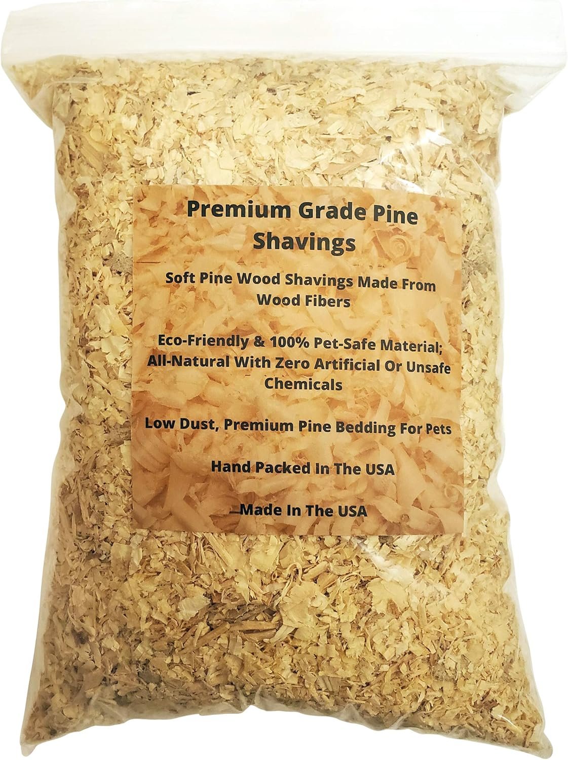 Premium Pine Bedding | Dust Free, Soft Shavings | All Natural | Chicken Coops | Animal Bedding | Small Animals | Odor Control (4 Quart)