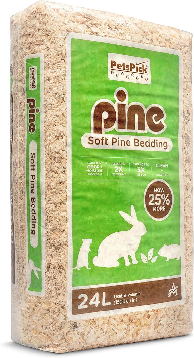 PETSPICK Pine Small Pet Bedding, 24L