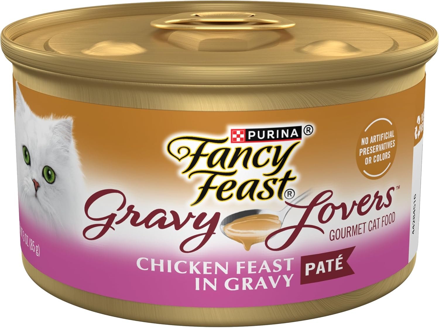 Purina Fancy Feast Gravy Lovers Chicken Feast Pate in Wet Cat Food Gravy – (Pack of 24) 3 oz. Cans