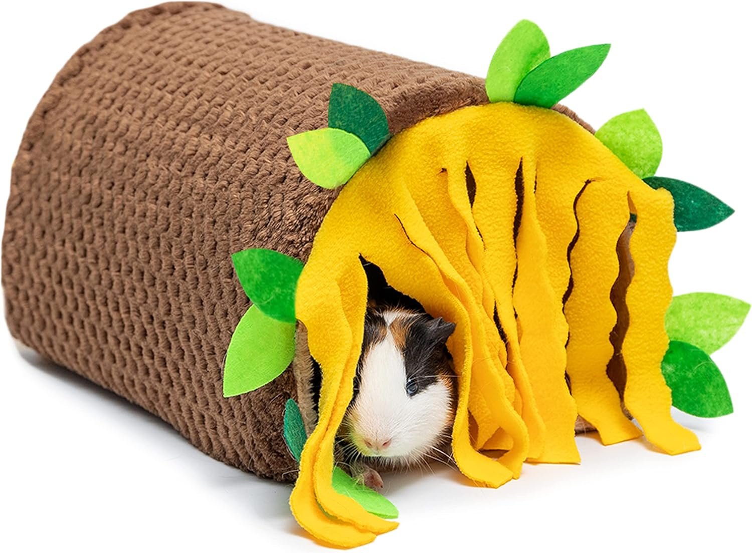 Guinea Pig Tunnel House – Small Animal Hideout Tube Cage House for Hamster Rat Mice Parrot Chinchilla Hedgehog Flying Squirrel – Playing Sleeping Resting Fleece Warm Bed Plush Nest Habitats