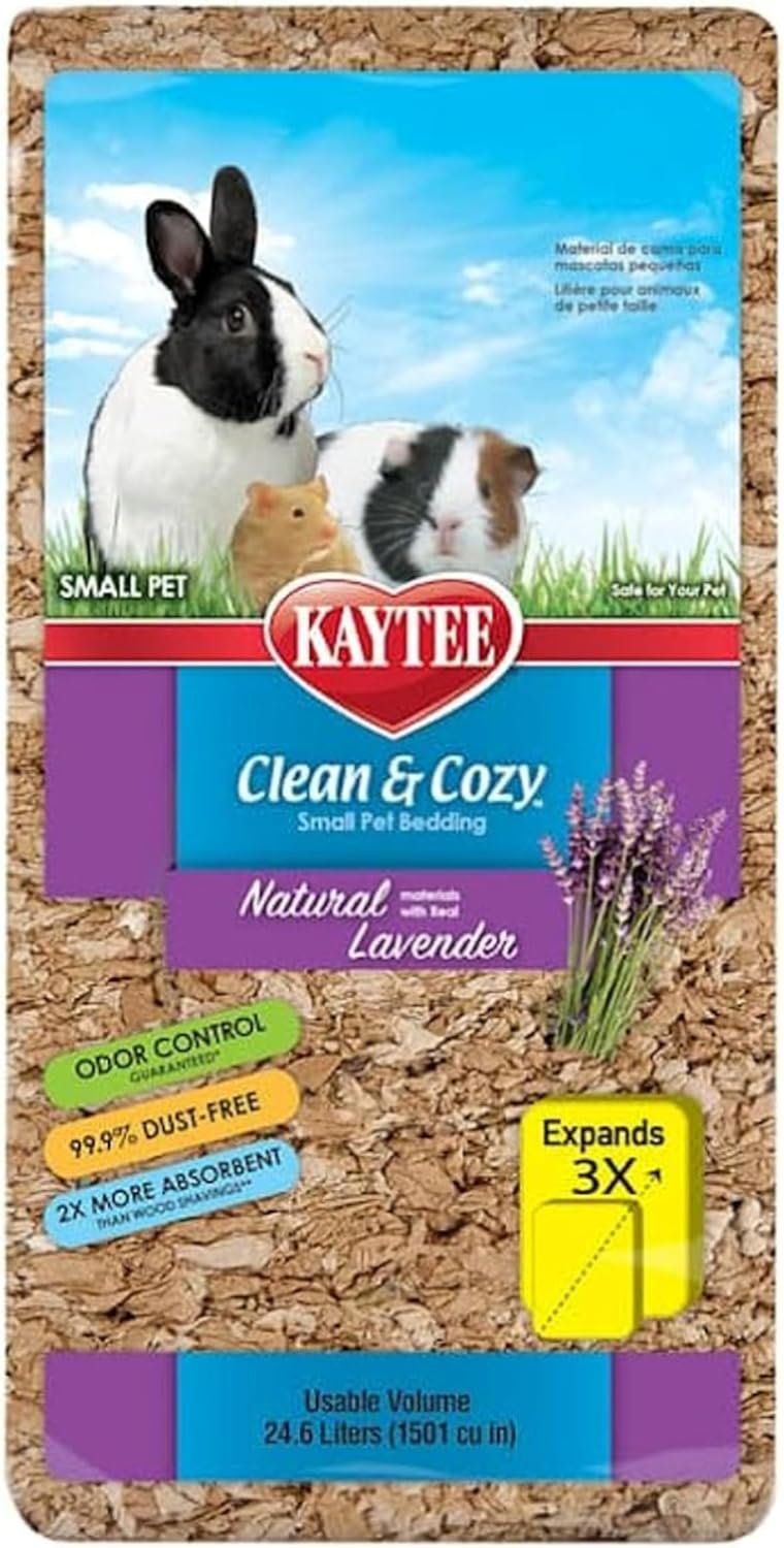 Kaytee Clean & Cozy Natural Bedding with Lavender 24.6 Liters